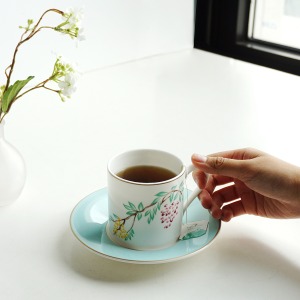 [화이트블룸] 위스테리아 Coffee cup / Saucer 1(2)p