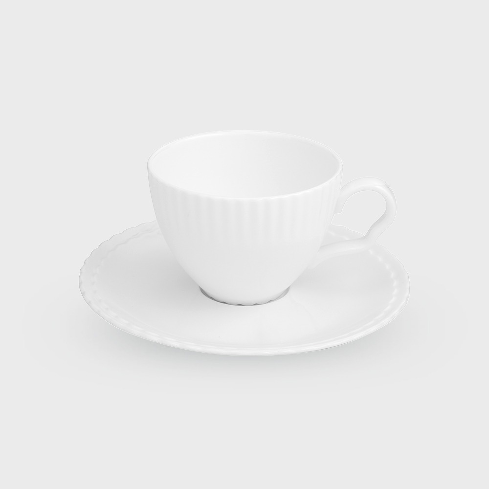 [화이트블룸] Ruffle Coffee cup / Saucer