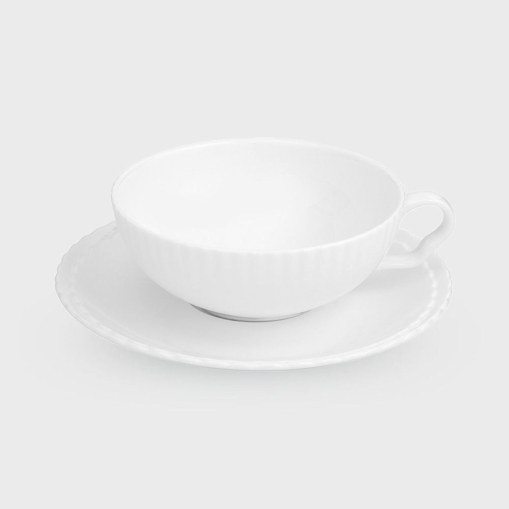[화이트블룸] Ruffle Teacup / Saucer